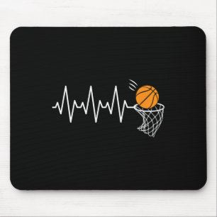 Tapis De Souris Basketball Heartbeat Basketball Lover