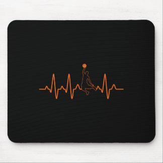 Tapis De Souris Basketball Heartbeat Player Ball Cadeau pour les h