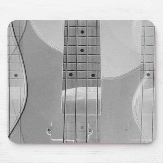 Tapis De Souris Basse Guitare Elégant Moderne Modèle de musique te (Devant)
