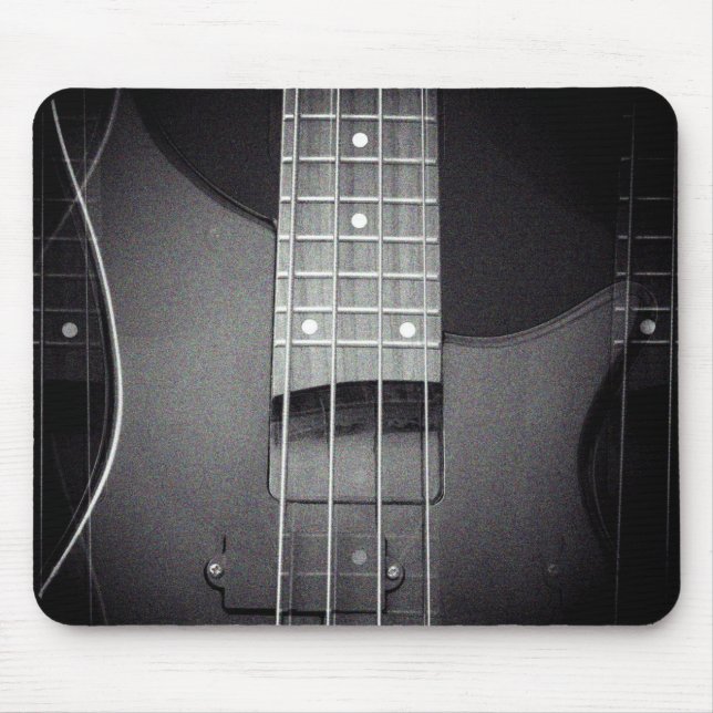 Tapis De Souris Basse guitare personnalisable Modèle de musique mo (Devant)