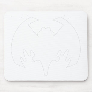 Tapis De Souris Bat Blanc Le MUSÉE Zazzle Cadeaux