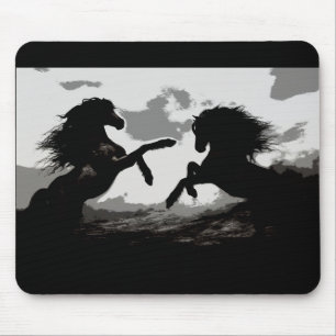 Tapis De Souris Bataille des Chevaux - Art Equin