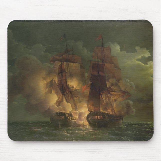 Tapis De Souris Bataille entre la frégate française 'Arethuse (Devant)