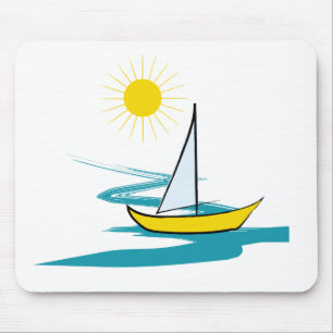 Tapis De Souris Bateau à voilier simple