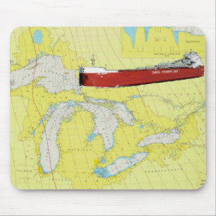 Tapis De Souris Bateau CSL Niagra de Great Lakes et diagramme