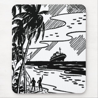 Tapis De Souris Bateau de croisière rétro
