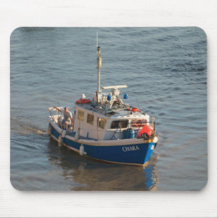 Tapis De Souris Bateau de pêche, baie de Cardiff