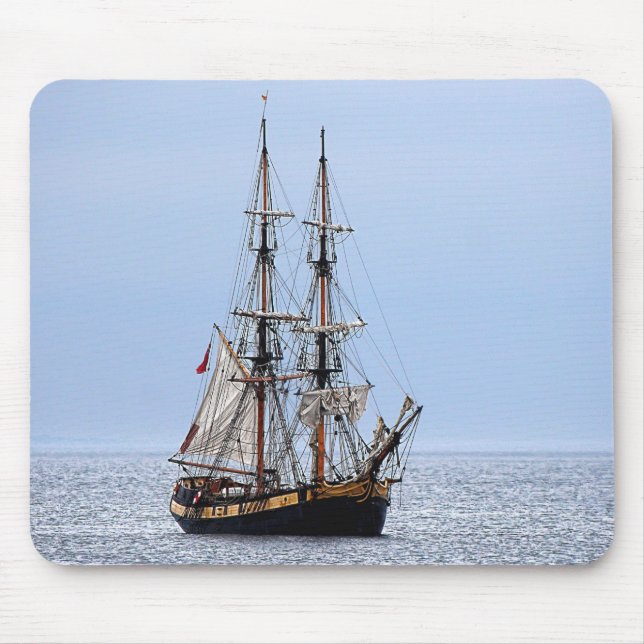Tapis De Souris Bateau de pêche nautique Ciel bleu (Devant)