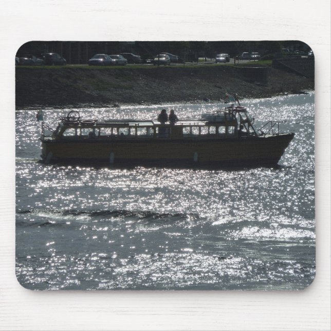 Tapis De Souris Bateau de plaisance, port de Cardiff Bay (Devant)