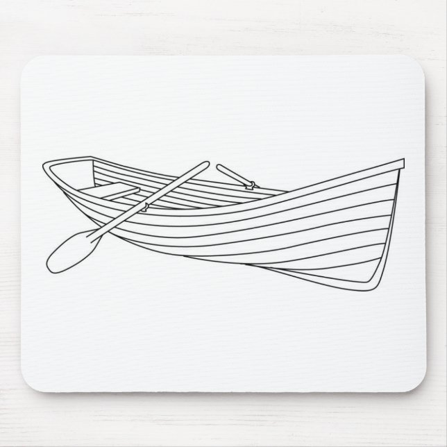 Tapis De Souris Bateau de rangée (Devant)