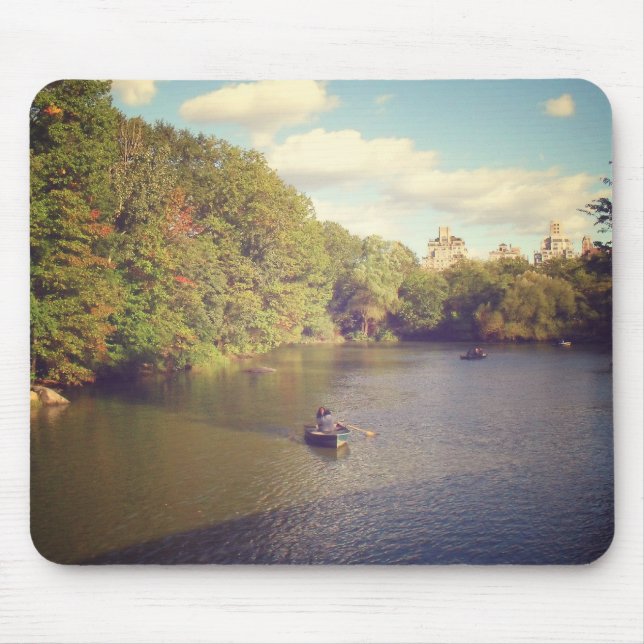 Tapis De Souris Bateaux dans l'étang de Central Park, New York (Devant)