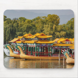 Tapis De Souris Bateaux Dragons Touristiques Lac Kunming
