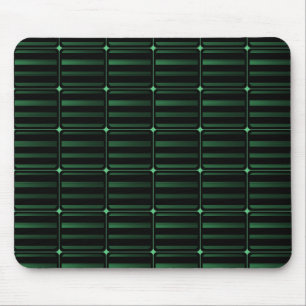 Tapis De Souris Bâtiment Rétro Blocs Mousepad, Vert foncé