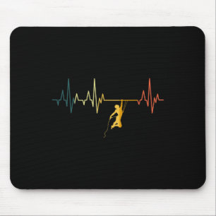 Tapis De Souris Battement de coeur d'escalade Rétro Sport d'escala