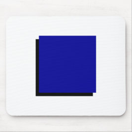 Tapis De Souris Bauhaus Design Art géométrique Carré bleu