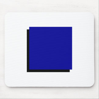 Tapis De Souris Bauhaus Design Art géométrique Carré bleu