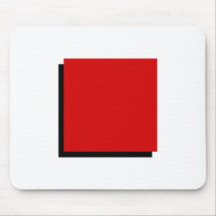Tapis De Souris Bauhaus Design Art géométrique Carré rouge