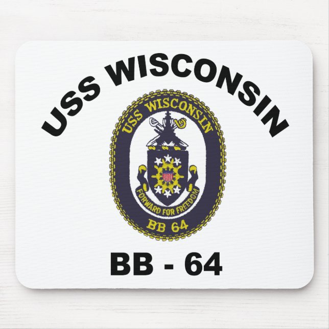 Tapis De Souris BB-64 USS Wisconsin (Devant)
