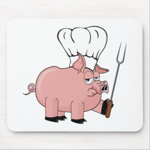 Tapis De Souris BBQ Pig