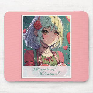 Tapis De Souris Be My Valentine in Manga Style 33420