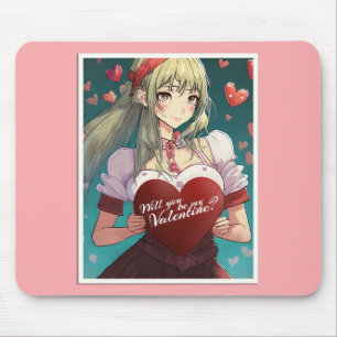 Tapis De Souris Be My Valentine in Manga Style 33893