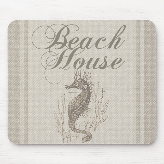 Tapis De Souris Beach House Seahorse Seashore (Devant)