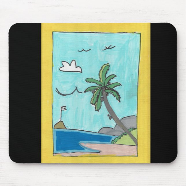 Tapis De Souris Beach Scene Mousepad (Devant)