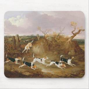 Tapis De Souris Beagles entièrement…, 1845 (huile sur la toile)