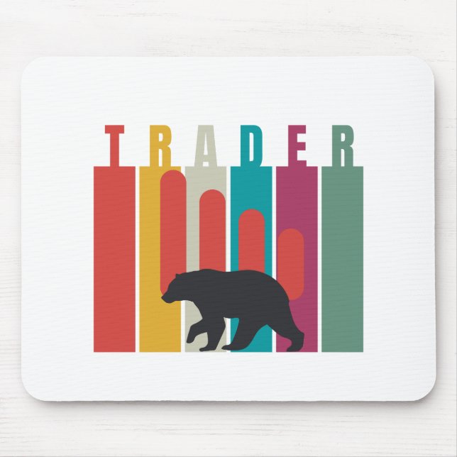 Tapis De Souris Bearish market | Trader | Simple design (Devant)