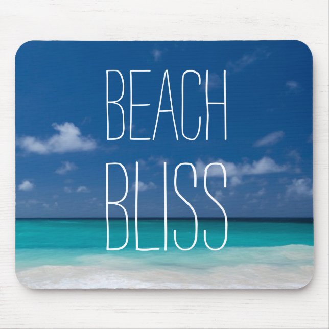 Tapis De Souris Beau bonheur de plage (Devant)