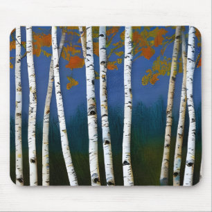 Tapis De Souris Beau bouleau d'automne