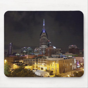 Tapis De Souris Beau centre-ville Nashville Tennessee à la nuit