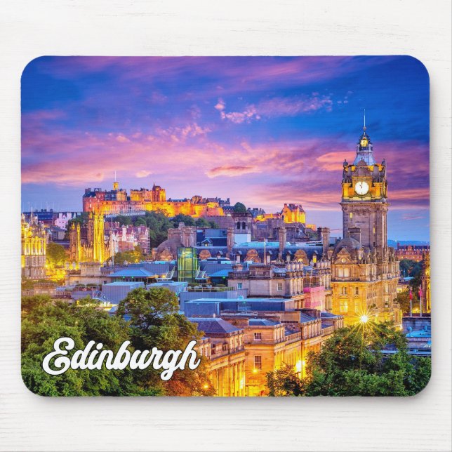 Tapis De Souris Beau coucher de soleil sur Edimbourg, Ecosse (Devant)