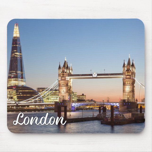 Tapis De Souris Beau coucher de soleil sur Londres, Angleterre (Devant)