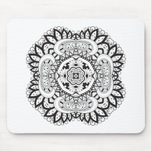 Tapis De Souris Beau griffonnage de carré de Deco