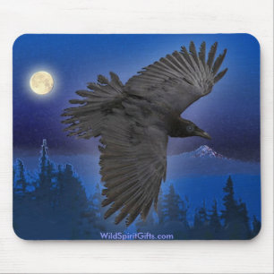Tapis De Souris BEAU RAVEN & Moon Mousepad