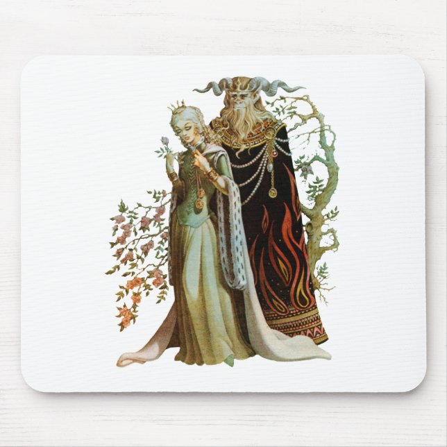 Tapis De Souris Beauté et la bête Mousepad (Devant)