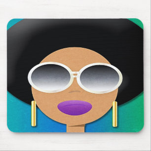 Tapis De Souris Beauté Mousepad d'Afro