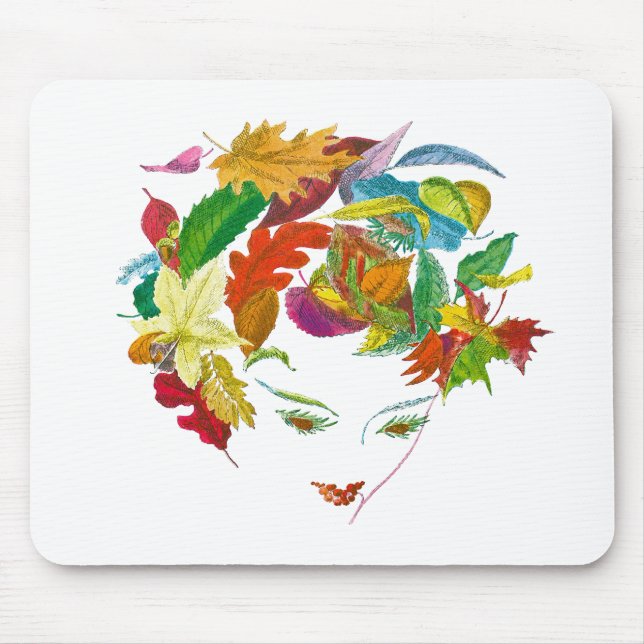 Tapis De Souris Beauté naturelle ~ Mousepad/ Abstrait rétro modern (Devant)