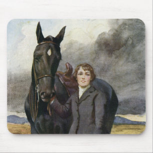 Tapis De Souris Beauté noire - elle m'a choisi pour son cheval