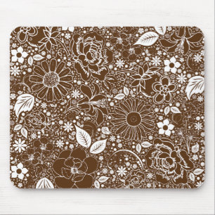 Tapis De Souris Beautés botaniques Brown MOUSE PAD