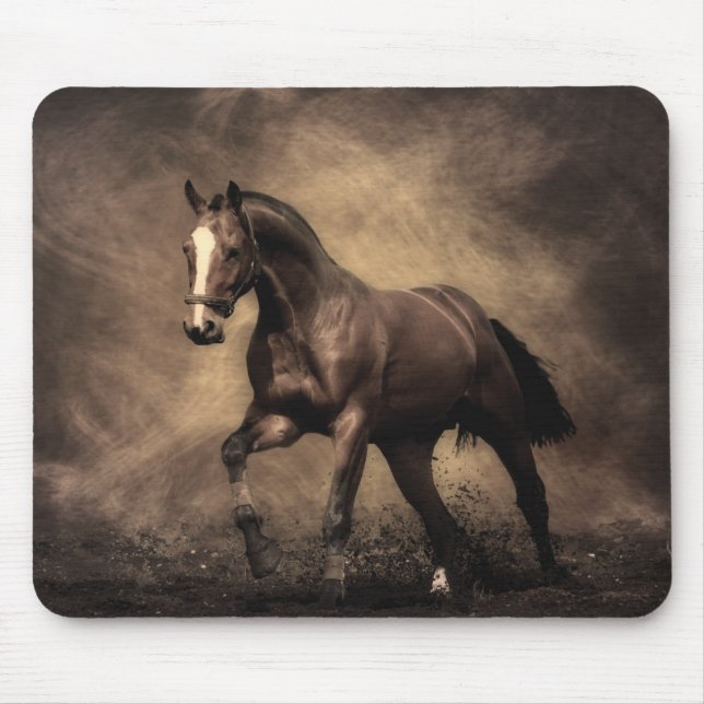 Tapis De Souris Beautiful horse throw pillow (Devant)