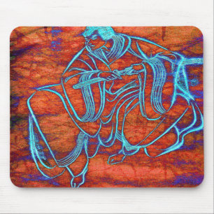 Tapis De Souris Beaux-arts samouraïs japonais Mousepad d'épéist