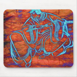 Tapis De Souris Beaux-arts samouraïs japonais Mousepad d'épéiste