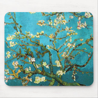 Tapis De Souris Beaux-arts se développants d'arbre d'amande de Van