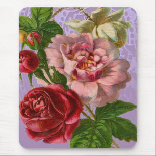 Tapis De Souris Beaux Roses colorés