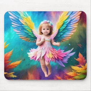 Tapis De Souris Bébé Bébé Ange ailes Art-38424