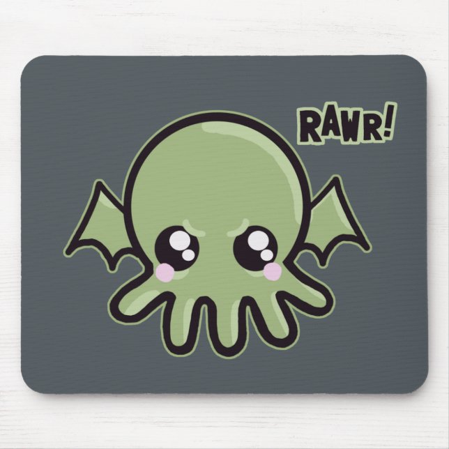 Tapis De Souris Bébé Cthulhu de Cutie (Devant)