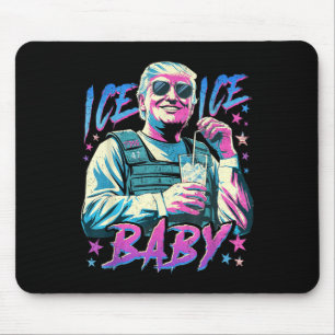 Tapis De Souris Bébé glace glace Profitez d'un verre glacé de dépo