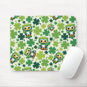 Tapis De Souris Bébé Hibou Mignon St Patrick Dessin Animé